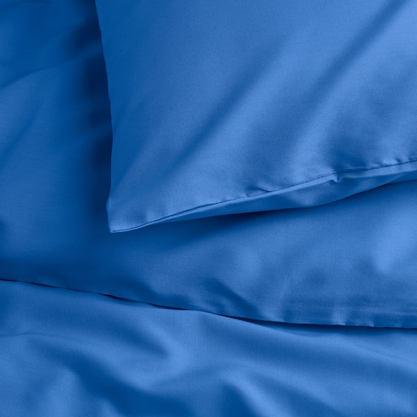 PILTANDVINGE - Copripiumino e 2 federe, blu,240x220/50x80 cm