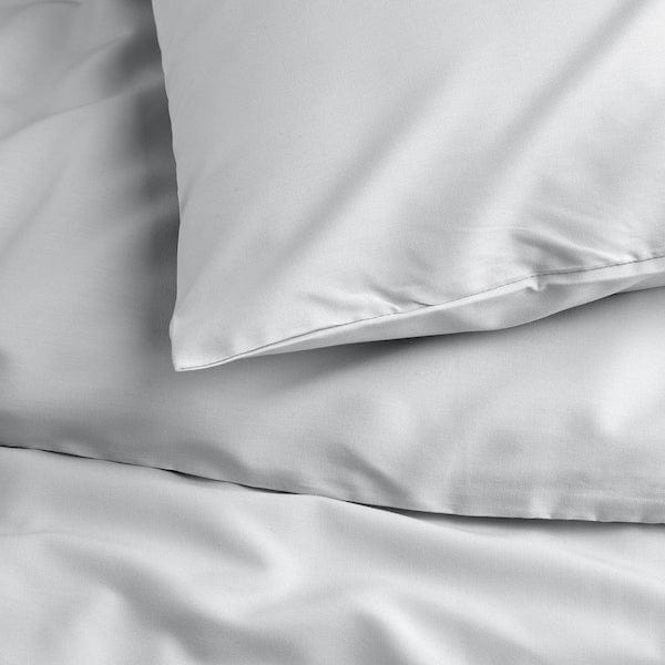Ikea PILTANDVINGE - Duvet cover and 2 pillowcases, grey, 240x220/50x80 cm