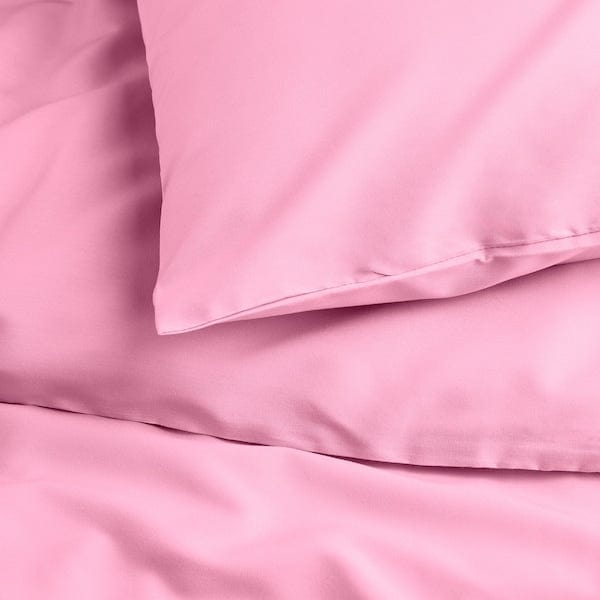 Ikea PILTANDVINGE - Duvet cover and 2 pillowcases, light pink, 240x220/50x80 cm