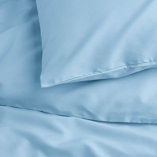 PILTANDVINGE duvet cover and pillowcase, light blue, 150x200/50x80 cm