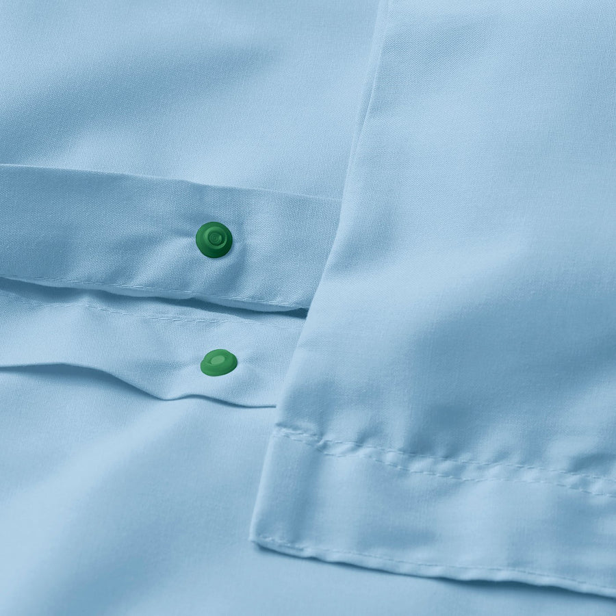 PILTANDVINGE duvet cover and pillowcase, light blue, 200x150 cm