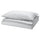 PILTANDVINGE - Duvet cover and pillowcase, grey, 150x200/50x80 cm