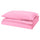 PILTANDVINGE - Duvet cover and pillowcase, pink, 150x200/50x80 cm