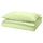 PILTANDVINGE - Duvet cover and pillowcase, light green, 150x200/50x80 cm
