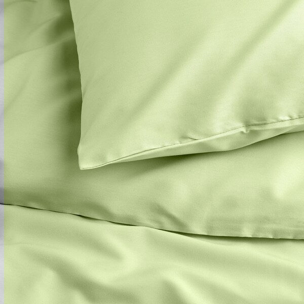 PILTANDVINGE - Duvet cover and pillowcase, light green, 150x200/50x80 cm