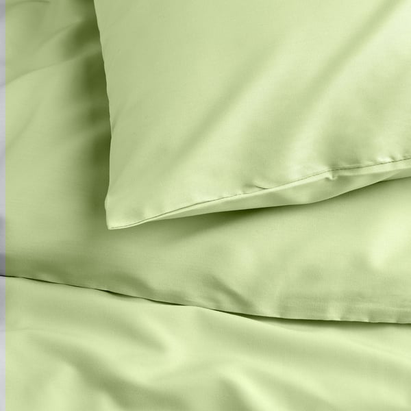 PILTANDVINGE - PILTANDVINGE Duvet cover and pillowcase, light green, 150x200/50x80 cm