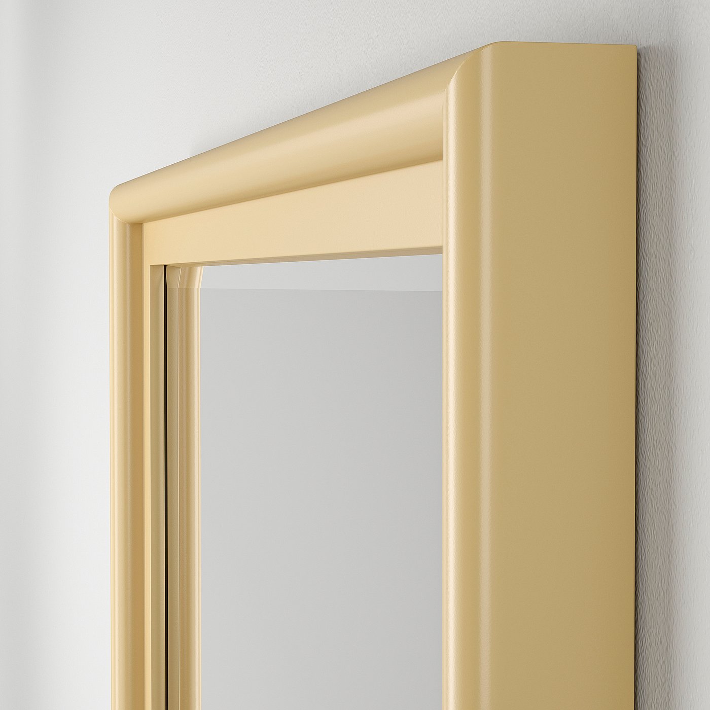 PINGSTSYREN mirror, light yellow-beige, 60x80 cm