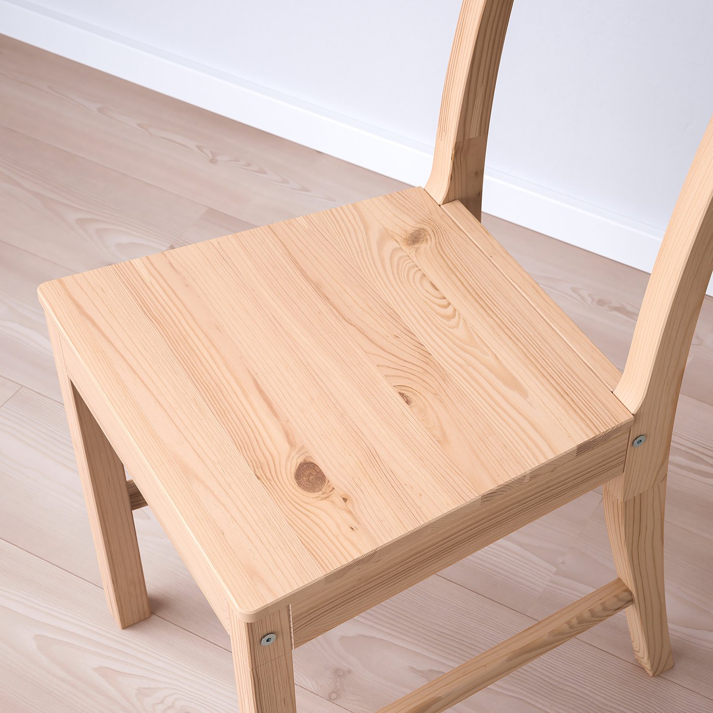 PINNTORP / PINNTORP table and 2 chairs, light brown stained white stained/light brown stained