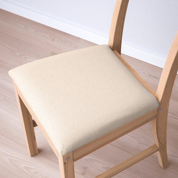 Ikea PINNTORP / PINNTORP - Table and 4 chairs, light brown stained red stain / natural light brown stain Katorp,125 cm