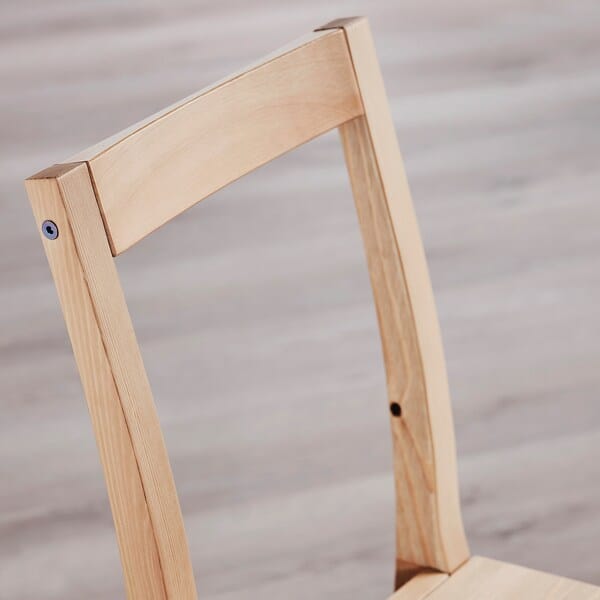 Ikea PINNTORP / PINNTORP - Table and 4 chairs, light brown stained red stain / natural light brown stain Katorp,125 cm