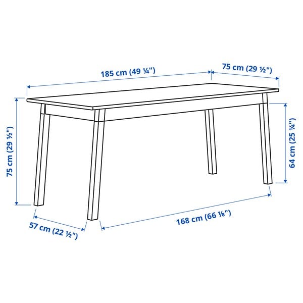 Ikea PINNTORP / PINNTORP - Table and 6 chairs