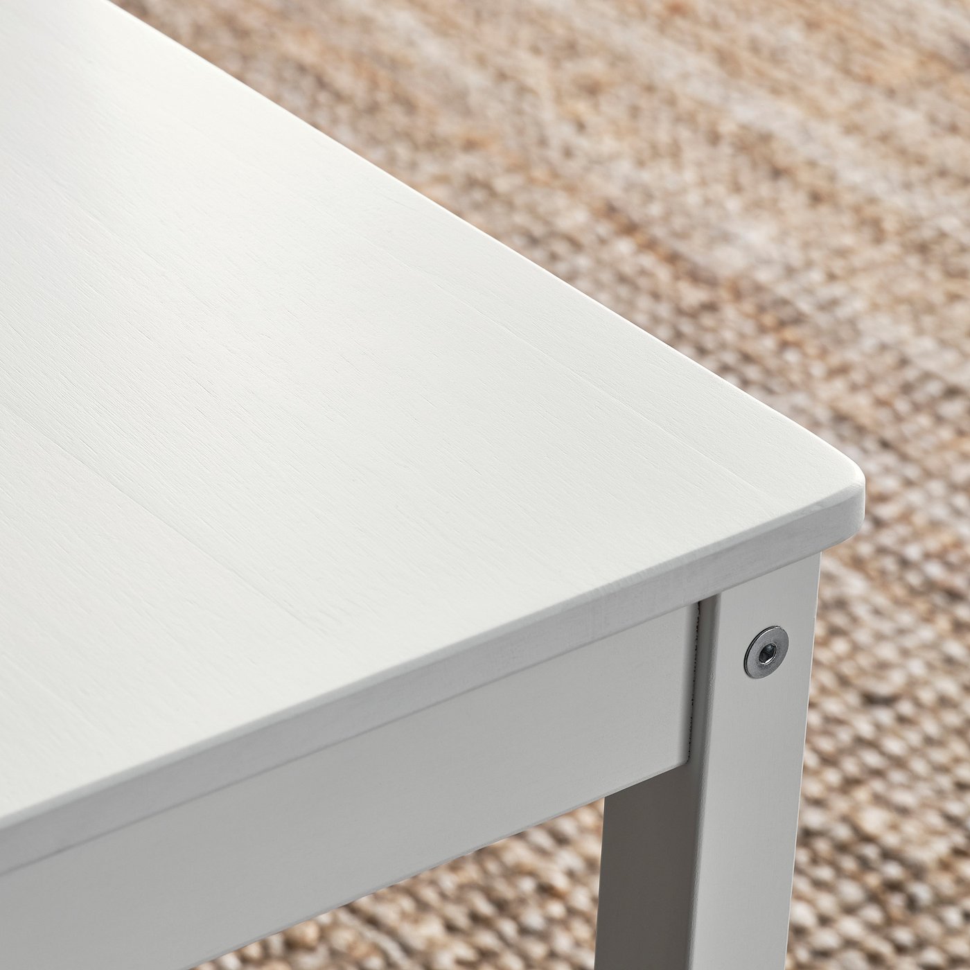 PINNTORP chair, white stained/pine, 42x90x49 cm