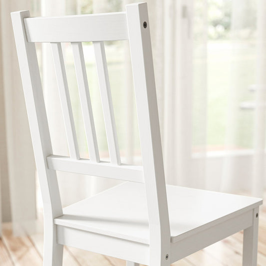 PINNTORP chair, white stained/pine, 42x90x49 cm