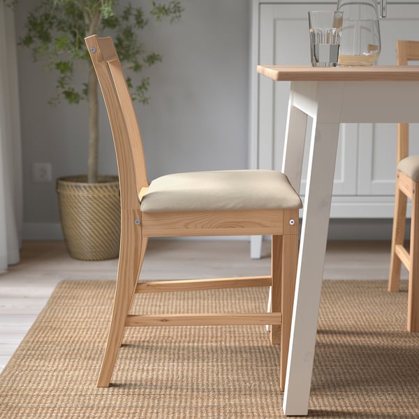 PINNTORP chair, light brown stained/Katorp natural, 41x83x49 cm