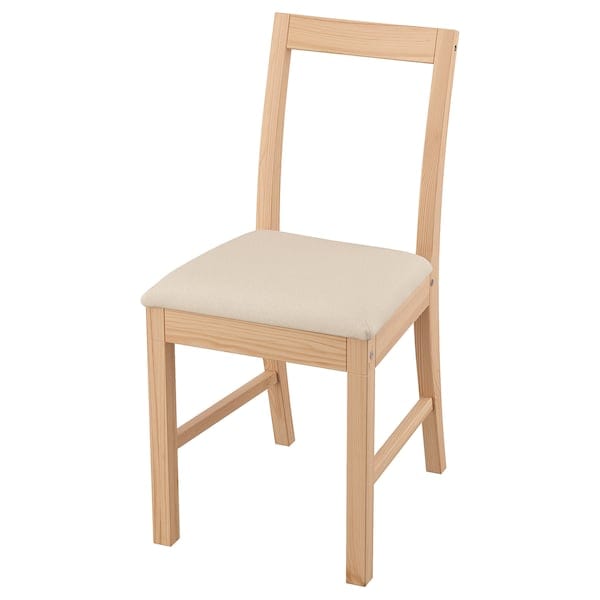 Ikea PINNTORP - Chair, light brown stain/natural katorp ,