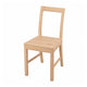 PINNTORP chair, light brown stained, 40x83x49 cm