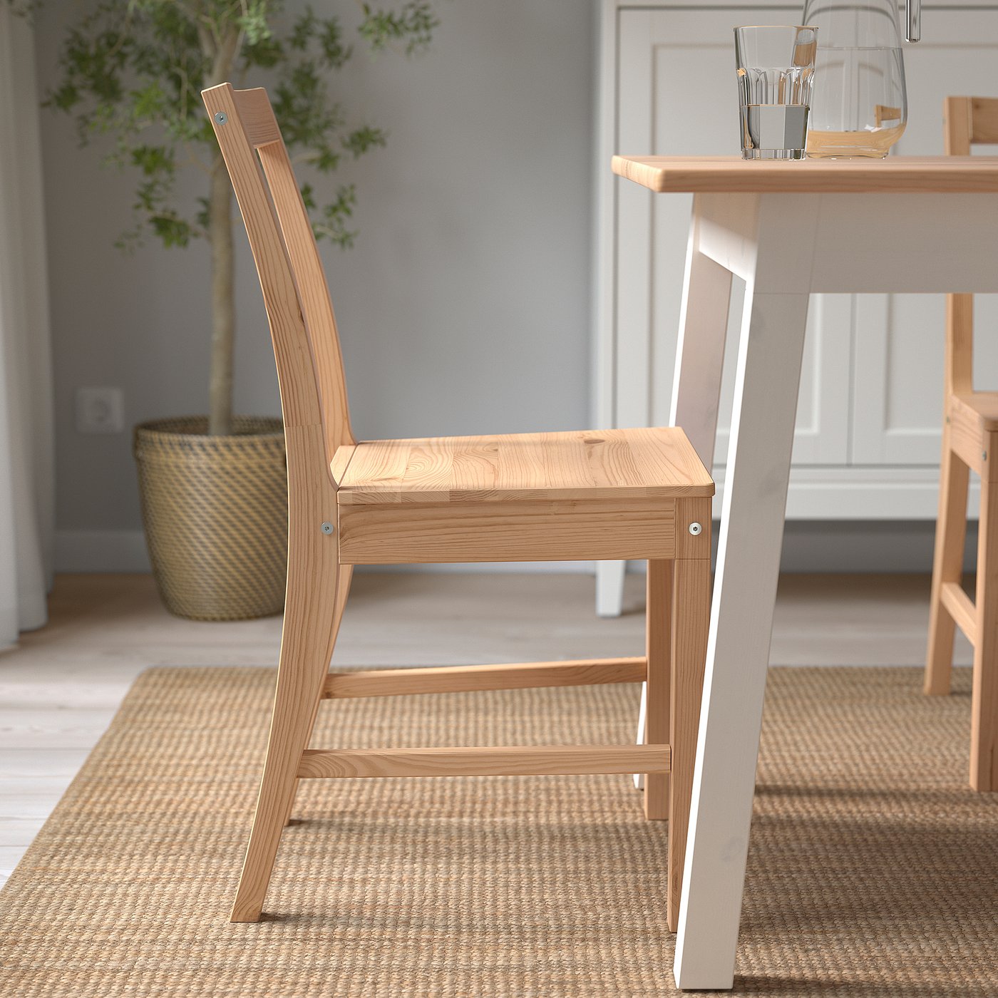 PINNTORP chair, light brown stained