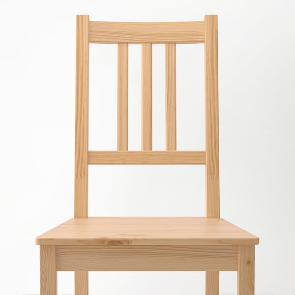 PINNTORP chair, light brown stained, 42x90x49 cm