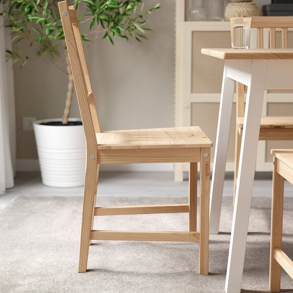 PINNTORP chair, light brown stained, 42x90x49 cm