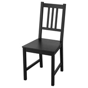 PINNTORP chair, black stained/pine, 42x90x49 cm