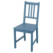 PINNTORP chair, blue stained/pine, 42x90x49 cm