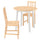 PINNTORP table and 2 chairs, light brown stained white stained/light brown stained pine, 85 cm