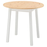 PINNTORP table, light brown stained/white stained pine, 85 cm