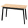 PINNTORP table, light brown stained/black stained pine, 125x75 cm