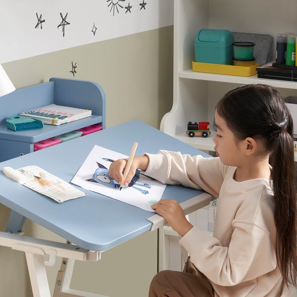 PIPLÄRKA desk, tiltable, 80x63 cm