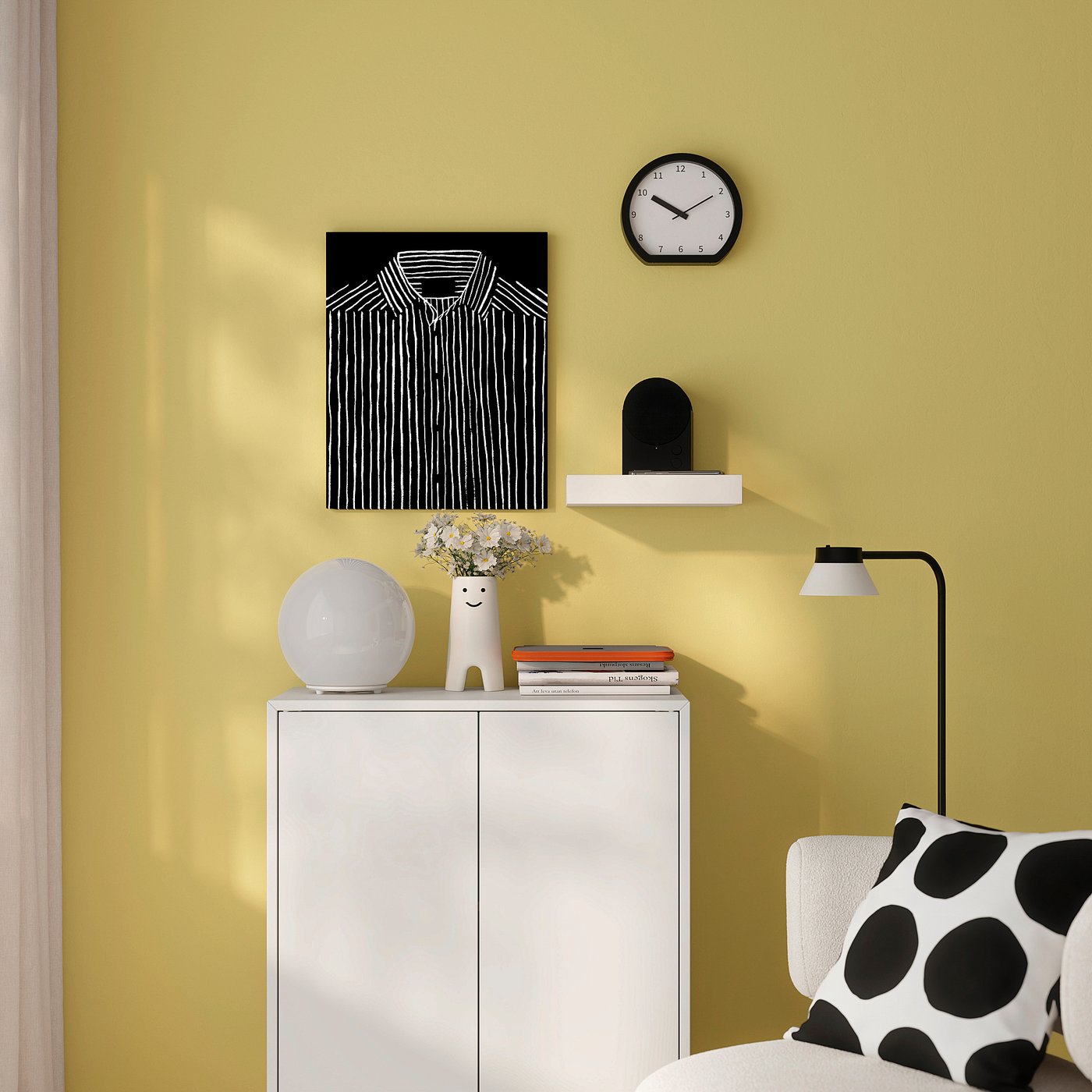 PJÄTTERYD picture, striped shirt, 40x50 cm