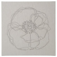 PJÄTTERYD - Picture, flower doodle, 56x56 cm