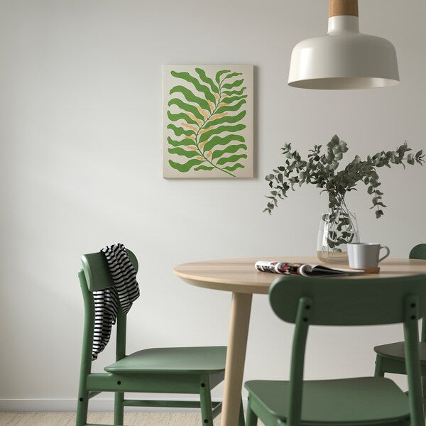 PJÄTTERYD - Picture, green frond, 40x50 cm
