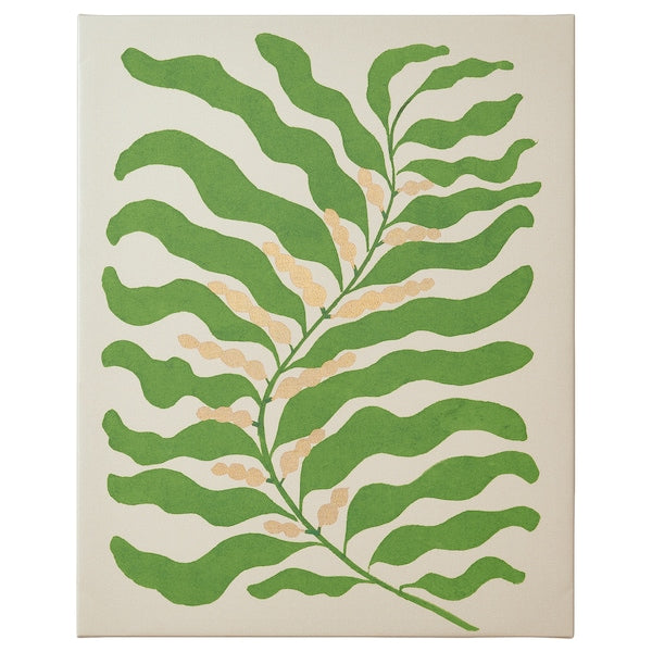 PJÄTTERYD - Picture, green frond, 40x50 cm