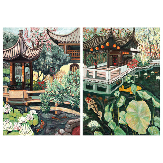PJÄTTERYD picture, graceful gazebo, 50x70 cm, 2 pack