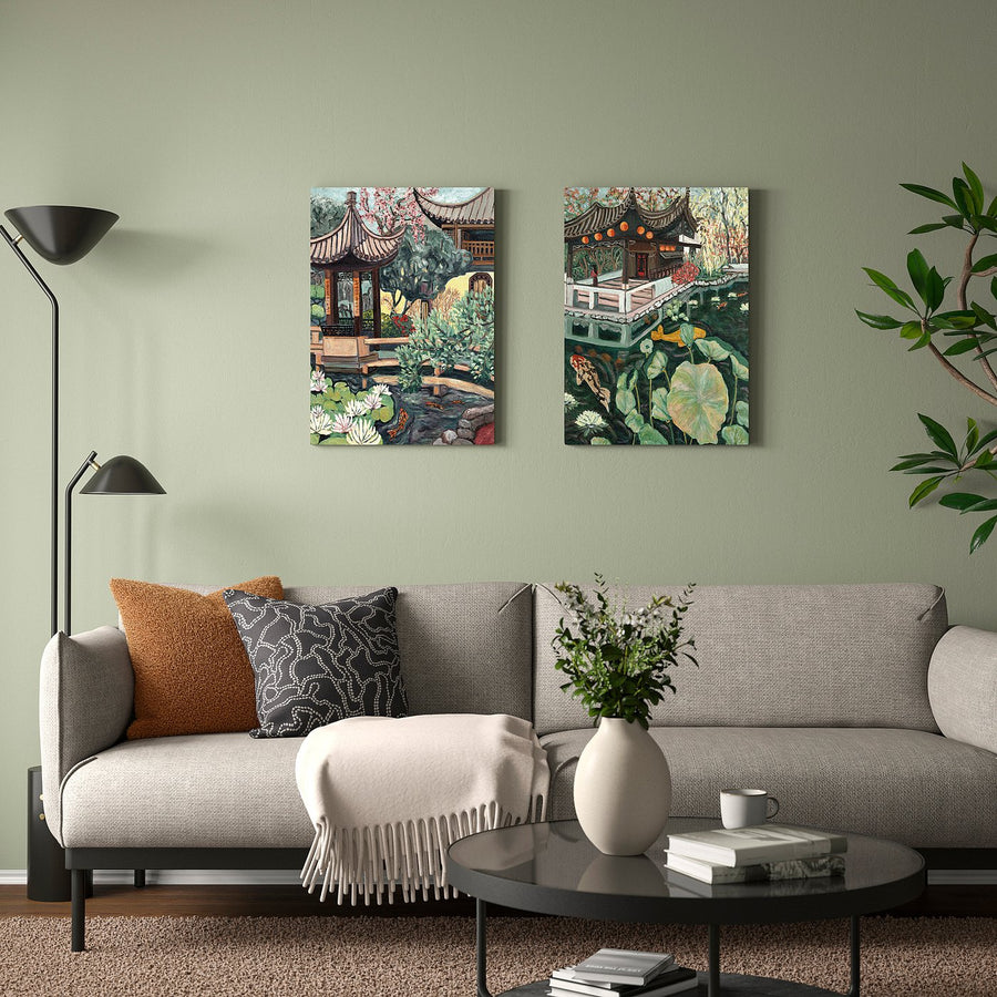 PJÄTTERYD picture, graceful gazebo, 50x70 cm, 2 pack