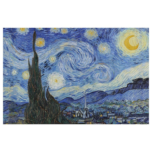 PJÄTTERYD - Picture, The Starry Night, June 1889, 118x78 cm