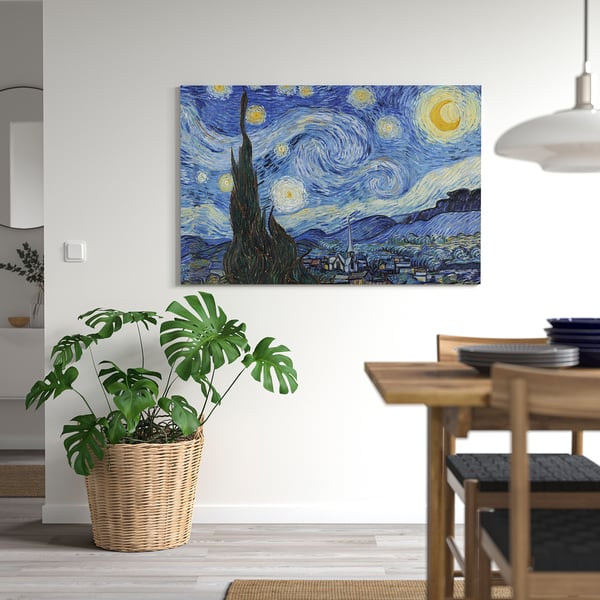 PJÄTTERYD picture, The Starry Night, June 1889, 118x78 cm