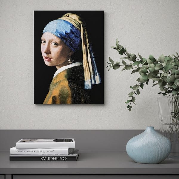 Ikea PJÄTTERYD - Picture, girl with a pearl earring , 2, 30x40 cm