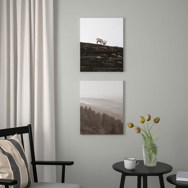 PJÄTTERYD - PJÄTTERYD Picture, wandering reindeer, 40x50 cm