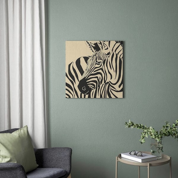 Ikea PJÄTTERYD - Canvas, zebra,56x56 cm