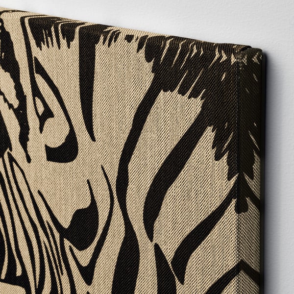 PJÄTTERYD picture, rustic zebra, 56x56 cm