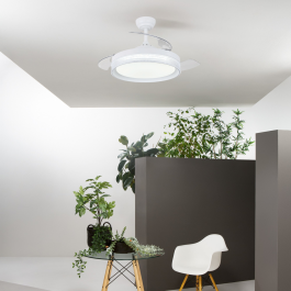 ALBATROS CEILING FAN PLASTIC WHITE D106 CM LED 72W CCT