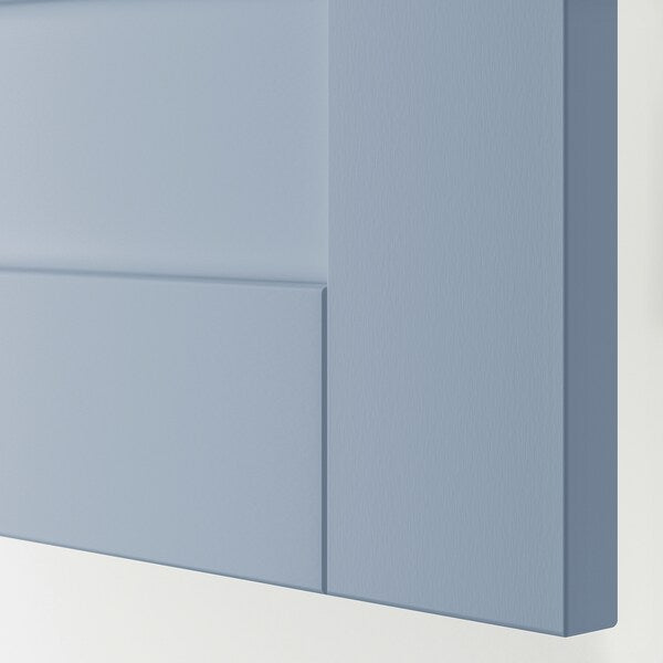 PLATSA - Chest of 3 drawers, white/Sannidal blue, 80x57x73 cm