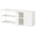 PLATSA open storage combination w 2 doors, white Fonnes/white, 160x42x63 cm