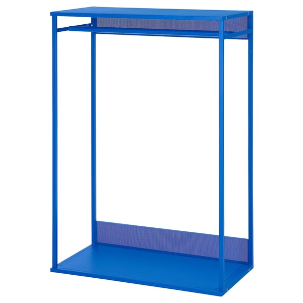PLATSA open clothes hanging unit, blue