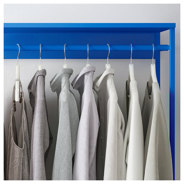 PLATSA open clothes hanging unit, blue