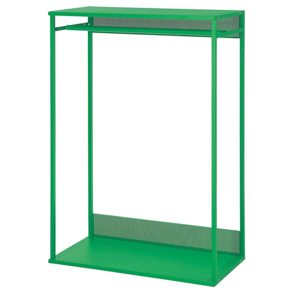PLATSA - PLATSA Open clothes hanging unit, green, 80x40x120 cm