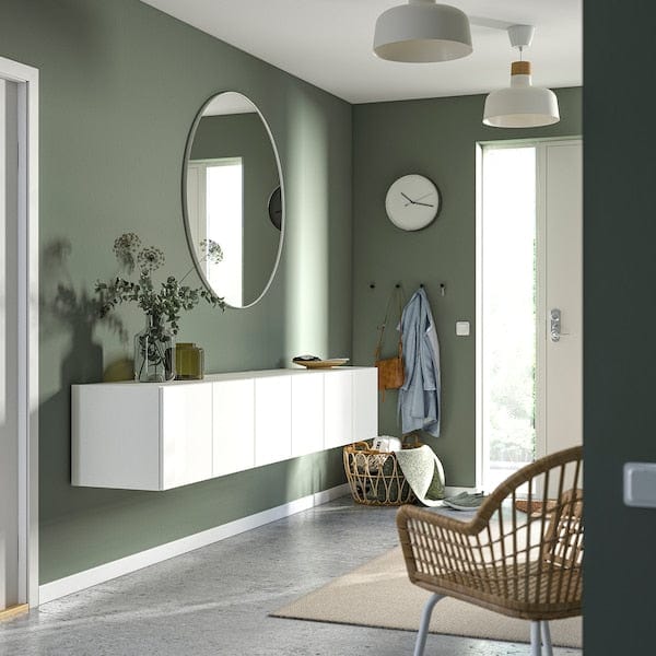 Ikea PLATSA - Wall storage, white/Fonnes white, 240x42x40 cm