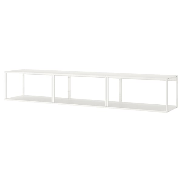 PLATSA wall storage, white, 240x40x40 cm
