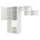 PLATSA wardrobe with 2 doors+3 drawers, white/FONNES white, 300x57x241 cm